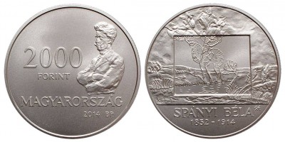 2000 forint Spányi Béla 2014 BU